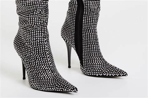 ysl niki crystal boots dupes|7 YSL Niki Boot Replicas That Are Cheap: $10K Glitter Look .